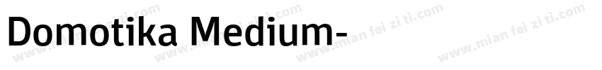 Domotika Medium字体转换
